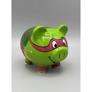 Teenage Mutant Ninja Turtles Raphael FAB StarPoint Piggy Coin Bank 2014 TMNT 5”